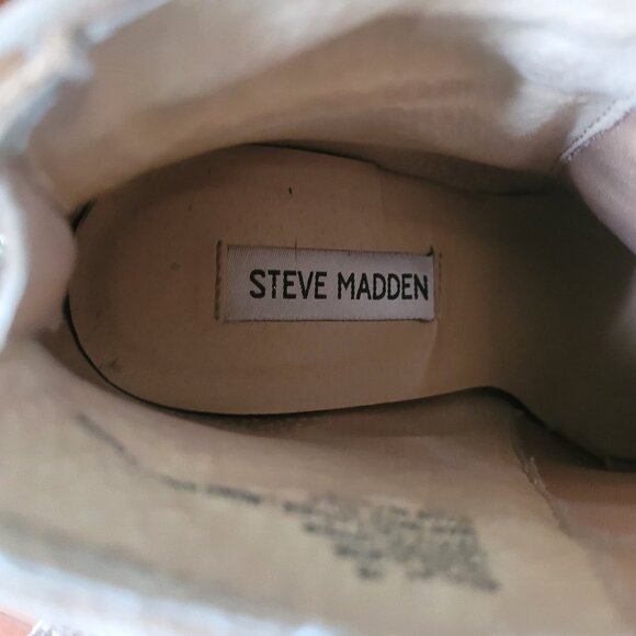 Suede Steve Madden Taupe "Replay" Booties, sz 7 - Picture 6 of 14